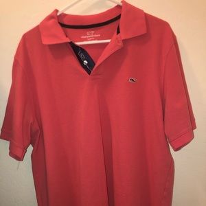 Peach vineyard vine button up
